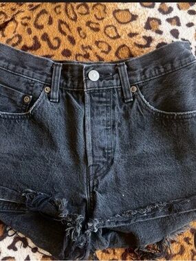 Levi's Black Denim Jean Shorts
